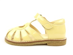 Angulus mellow yellow sandal with heart, glitter, and lacquer
